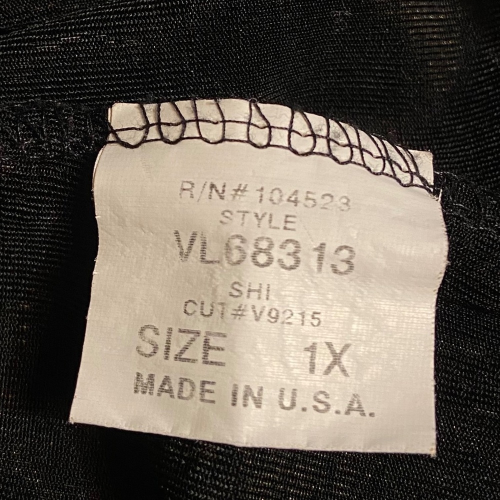 Vikki Vi Black & Flowered Print 2 Piece Tank and Jacket Twin Set Plus Size 1X - Picture 14 of 15